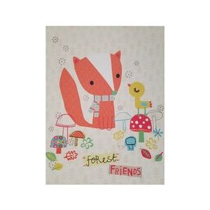 Children's Wall Art Print Fox Forrest Friend 11X14